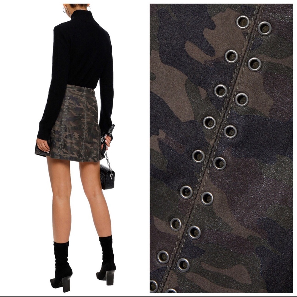 Haute Hippie Leather Mini Camo - Picture 2 of 7